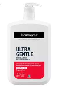 Neutrogena Ultra Gentle Daily Cleanser with Pro-Vitamin B5 for Acne Prone Skin