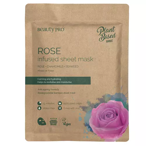 BeautyPro ROSE Infused Sheet Face Mask