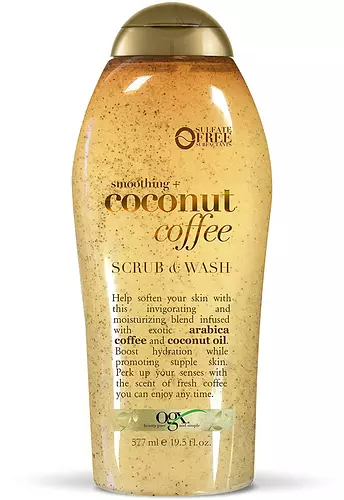 OGX Beauty Smoothing + Coconut Coffee Exfoliating Body Scrub with Arabica Coffee & Coconut Oil