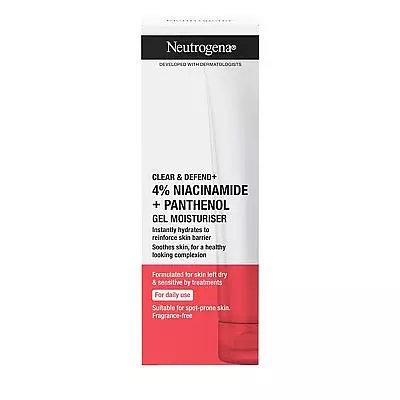 Neutrogena Clear and Defend + Gel Moisturiser with Niacinamide and Panthenol
