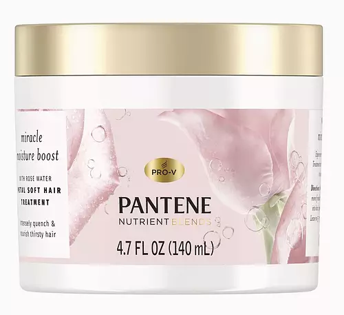 Pantene Nutrient Blends Miracle Moisture Boost Rose Water Petal Soft Hair Treatment