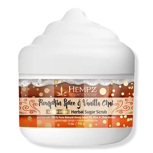 Hempz Limited Edition Pumpkin Spice & Vanilla Chai Herbal Sugar Scrub