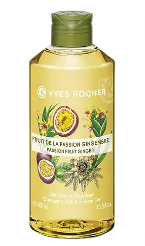 Yves Rocher Energizing Bath & Shower Gel Passion Fruit Ginger