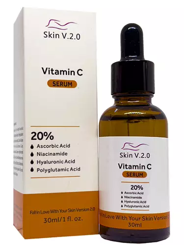Skin V2.0 Vitamin C Serum Ascorbic Acid 20% Whitening and Brightening