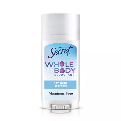 Secret Aluminum Free Whole Body Stick Deodorant Unscented