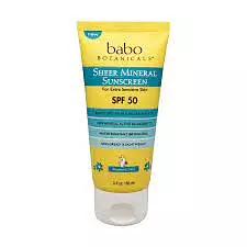 babo botanicals Sheer Mineral Sunscreen Lotion SPF 50