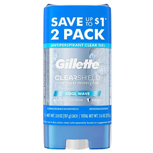 Gillette Clearshield  Clear Gel Antiperspirant & Deodorant Cool Wave