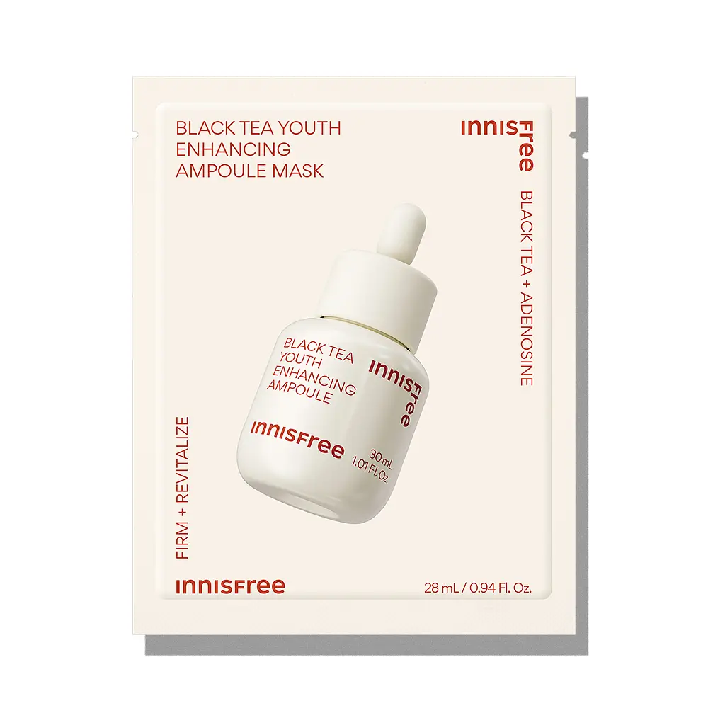 innisfree Black Tea Youth Enhancing Ampoule Mask (Ingredients