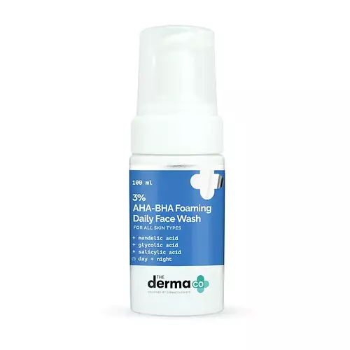 The Derma Co 3% AHA+BHA Foaming Daily Face Wash