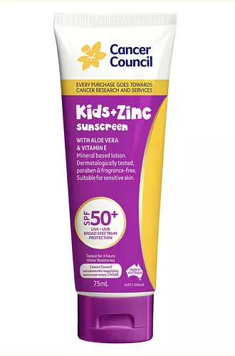 Cancer Council Kids + Zinc Sunscreen SPF50+