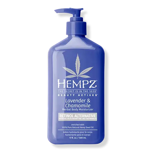 Hempz Beauty Actives Lavender & Chamomile Herbal Body Moisturizer With Retinol Alternative