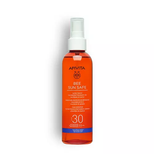 Apivita Natural Cosmetics Satin Touch Tan Perfecting Body Oil SPF30