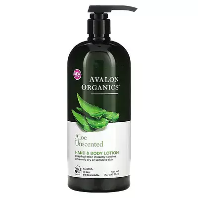 Avalon Organics Hand & Body Lotion - Aloe Unscented
