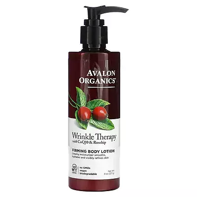 Avalon Organics Wrinkle Therapy with CoQ10 & Rosehip Firming Body Lotion