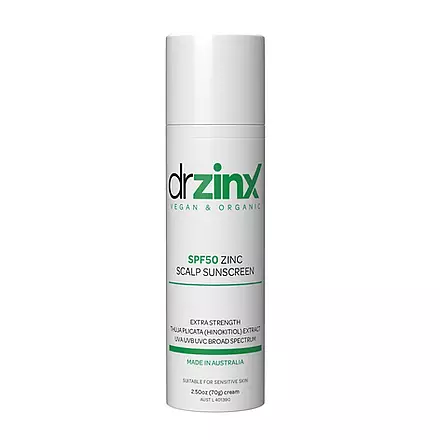 Dr Zinx Organic Scalp Mineral Sunscreen SPF 50 Zinc + Thuja (Hinokitiol)