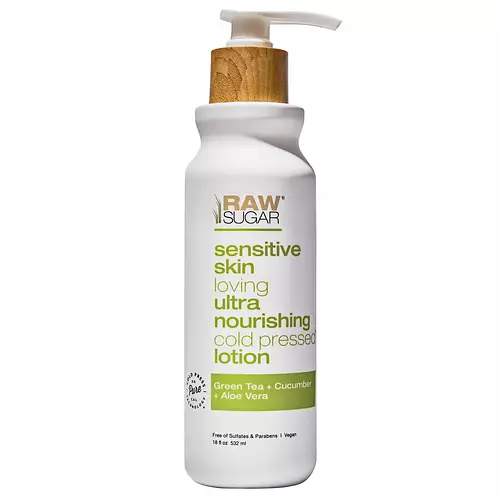 Raw Sugar Simply Body Lotion Sensitive Skin Green Tea + Cucumber + Aloe Vera