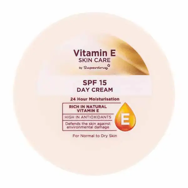 Superdrug Vitamin E SPF 15 Moisturising Day Cream Ingredients