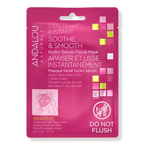 Andalou Naturals 1000 Roses Instant Soothe & Smooth Sheet Mask