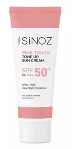 Sinoz Pink Touch Ton Eşitleyici Yüz Güneş Kremi SPF 50+ PA++++ (Pink Touch Tone Up Sun Cream SPF 50+ PA++++)