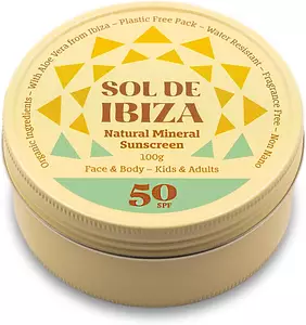 Sol De Ibiza Natural Mineral Sunscreen SPF50