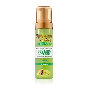 Creme of Nature Pure Honey Hair Food Smoothing & Frizz Control Styling Mousse