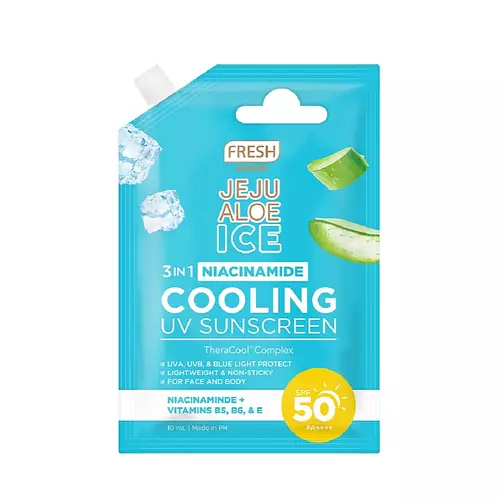 Fresh Skinlab Jeju Aloe Ice 3in1 Niacinamide Cooling UV Sunscreen 10mL