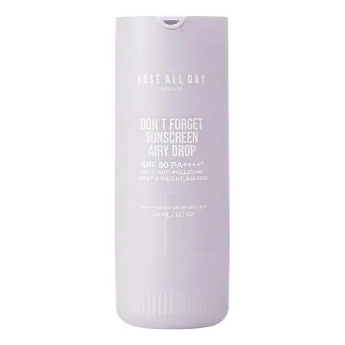 Rose All Day Don't Forget Sunscreen Airy Drop SPF 50