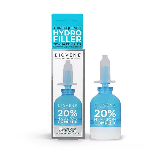 Biovène Barcelona Hydro Filler Thirst-Quench 20% HA + Organic Blueberry Facial Serum Treatment