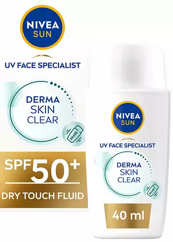Nivea UV Face Derma Blemish Skin Clear Sun Fluid SPF 50+ UK