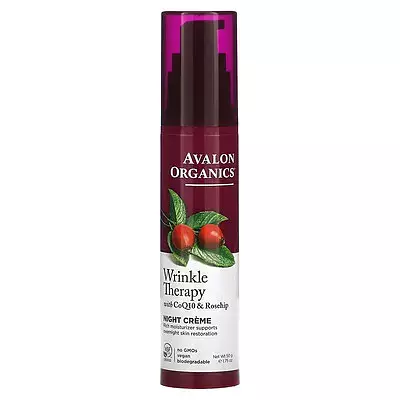 Avalon Organics Wrinkle Therapy with CoQ10 & Rosehip Night Creme