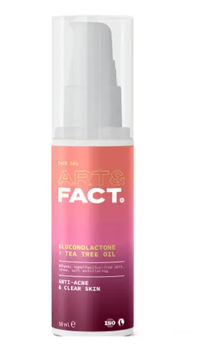 Art & Fact Gluconolactone + Tea Tree Oil Anti-Acne Cream-Gel