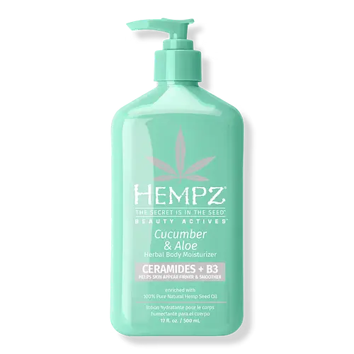 Hempz Beauty Actives Cucumber & Aloe Herbal Body Moisturizer With Ceramides + B3