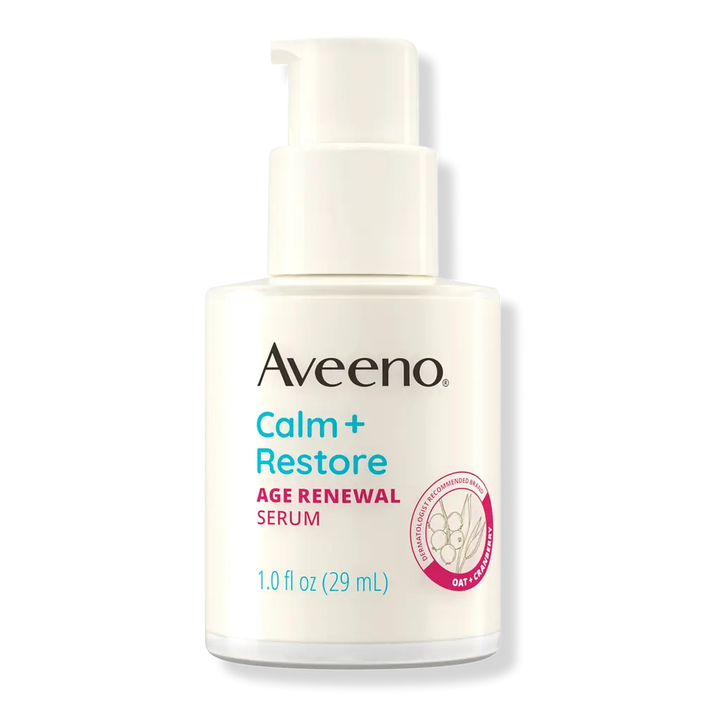 Aveeno Calm + Restore Age Renewal Serum for Sensitive Skin, Fragrance Free