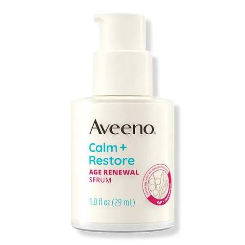 Aveeno Calm + Restore Age Renewal Serum for Sensitive Skin, Fragrance Free