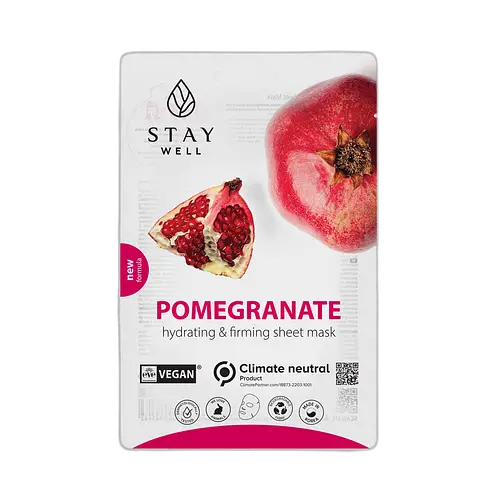 Stay Well Climate Neutral Face Mask Pomegranate