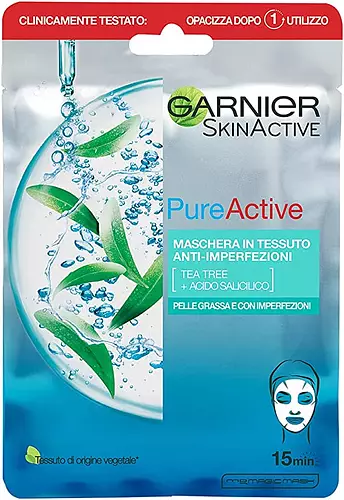 Garnier Pure Active Tea Tree and Salicylic Acid Sheet Mask