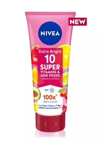 Nivea 10 Super Vitamins And Skin Foods Serum Lotion