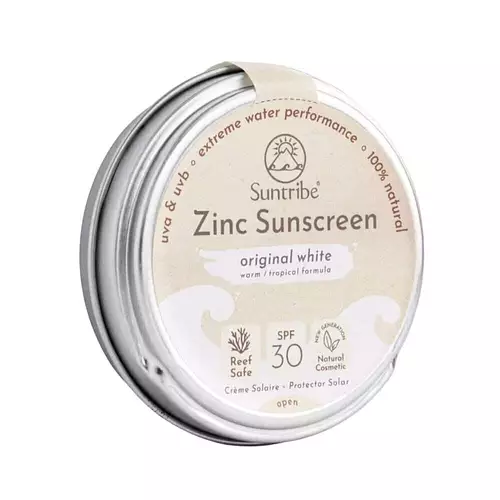 Suntribe Natural Mineral Face & Sport Zinc Sunscreen SPF 30 White