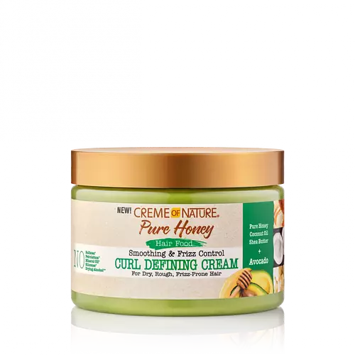 Creme of Nature Pure Honey Hair Food Smoothing & Frizz Control Curl Defining Cream