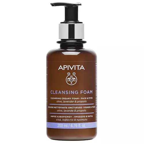 Apivita Natural Cosmetics Cleansing Creamy Foam – Face & Eyes