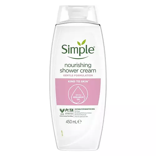 Simple Skincare Kind To Skin Nourishing Shower Cream With Gernaium Oil