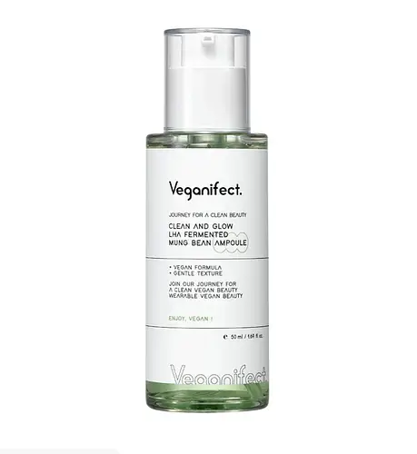 Veganifect Clean And Glow LHA Fermented Mung Bean Ampoule