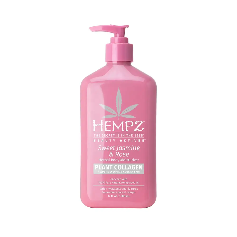 Hempz Beauty Actives Sweet Jasmine & Rose Collagen Infused Herbal Body Moisturizer