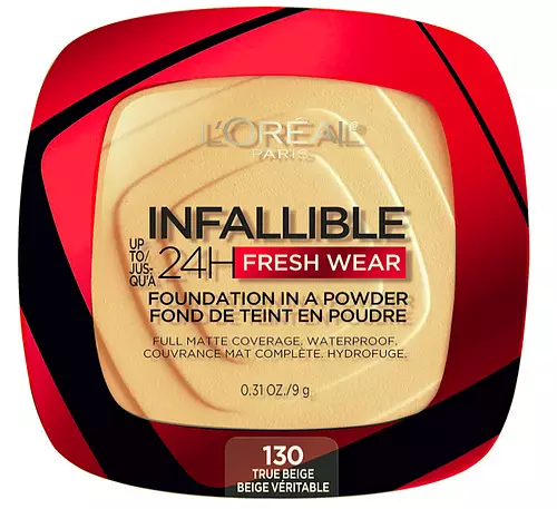 L'Oreal Infallible Fresh 24H Wear Foundation in a Powder 130 True Beige