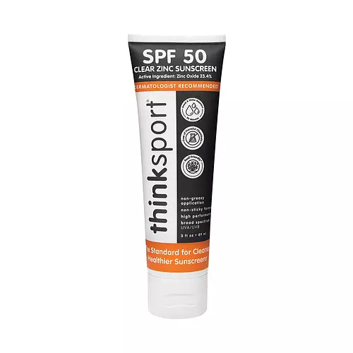 ThinkSport SPF 50 Clear Zinc Sunscreen