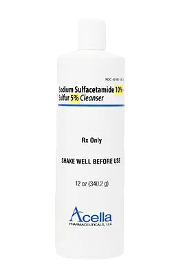 Acella Pharmaceuticals Sodium Sulfacetamide 10% - Sulfur 5% Cleanser