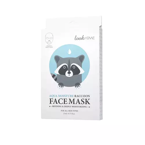 lookATME Face Mask Aqua Moisture Raccoon