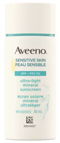 Aveeno Sensitive Skin Ultra-Light Mineral Sunscreen SPF 50