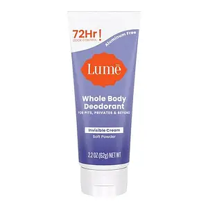 Lume Whole Body Deodorant Invisible Cream Soft Powder