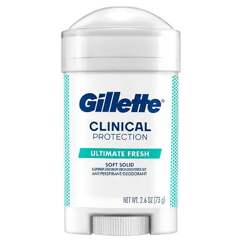 Gillette Clinical Protection Soft Solid Antiperspirant & Deodorant Ultimate Fresh